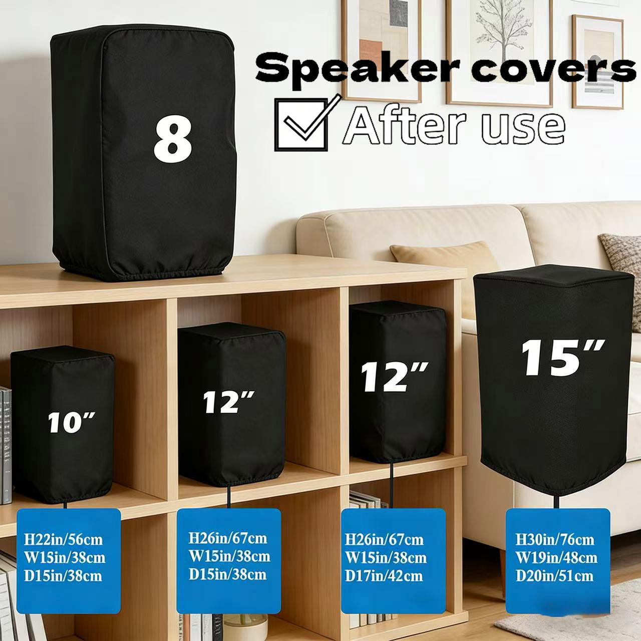 Home Cinema Speaker System - Fundas para Altavoces de Tela Oxford