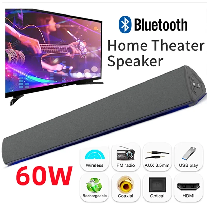 Home Cinema Speaker System - Barra de sonido inalámbrica para TV