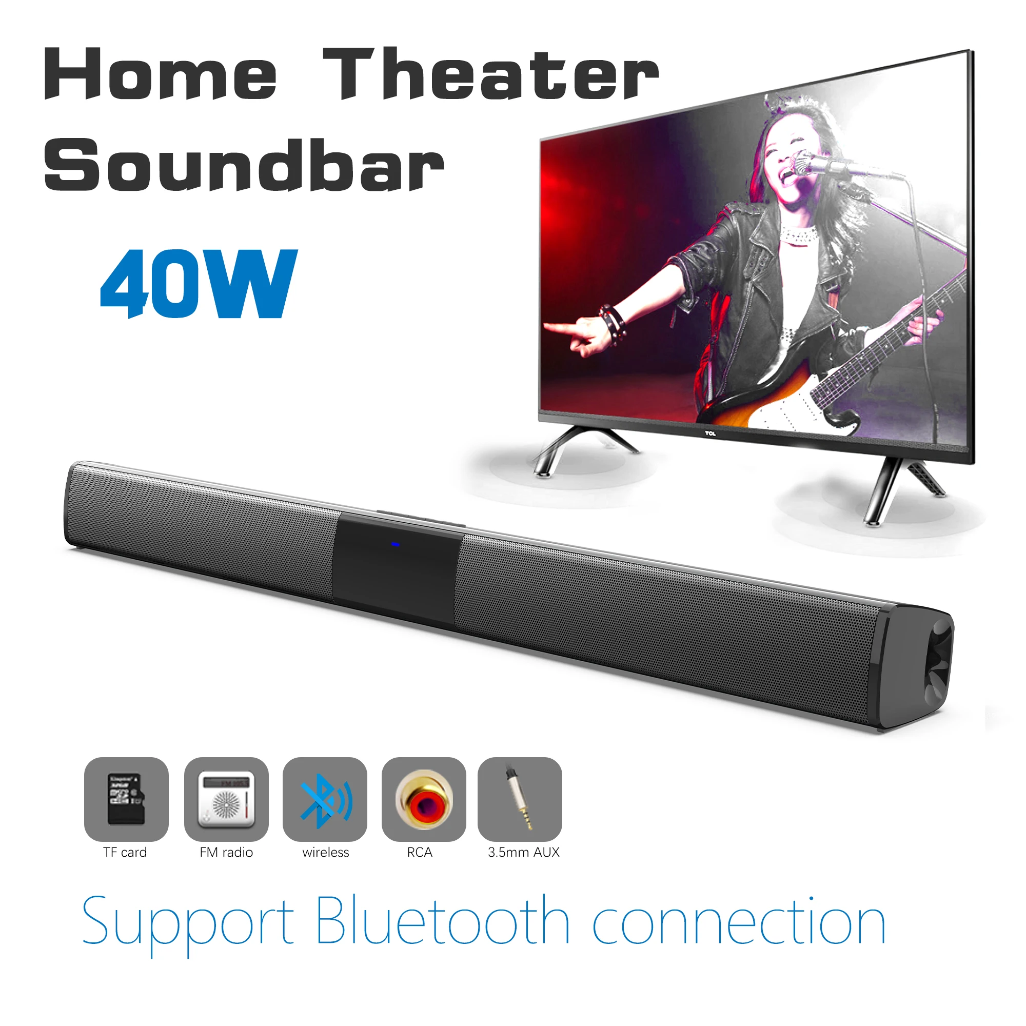 Home Cinema Speaker System - Barra de sonido de alta potencia