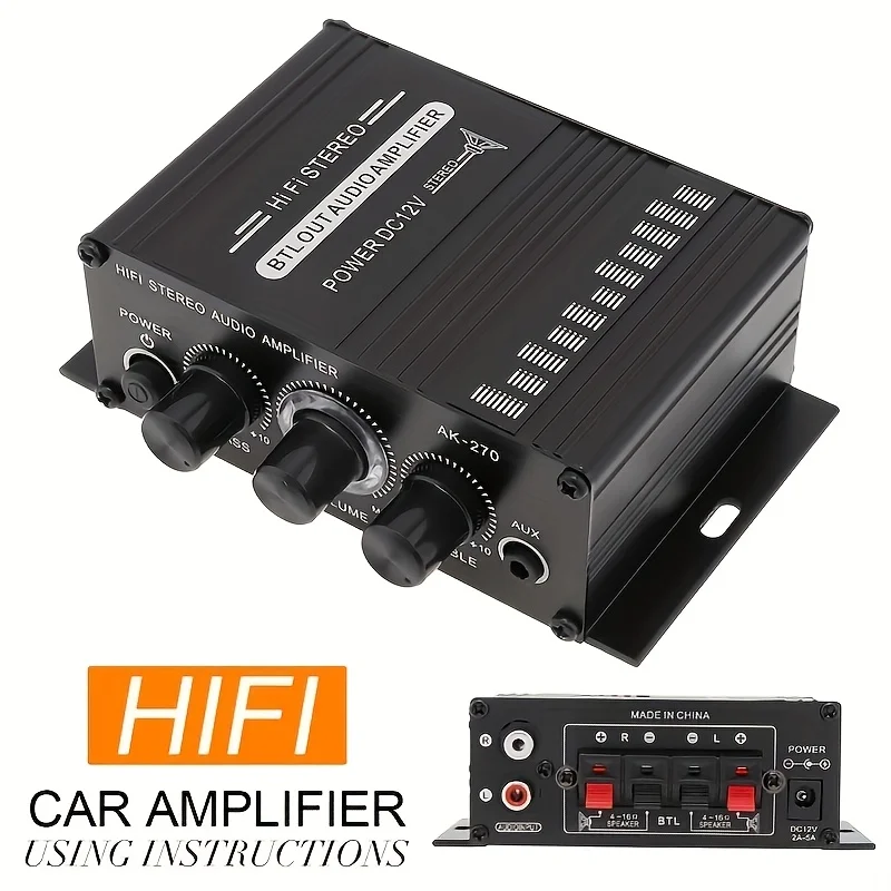 Home Cinema Speaker System - Mini Amplificador de Potencia AK-270 de