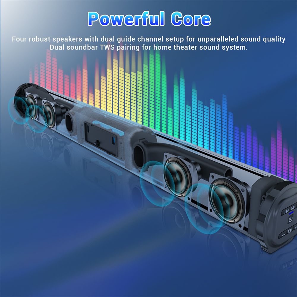 Barra de sonido, sistema de so - Home Cinema Speaker System reseña y precio