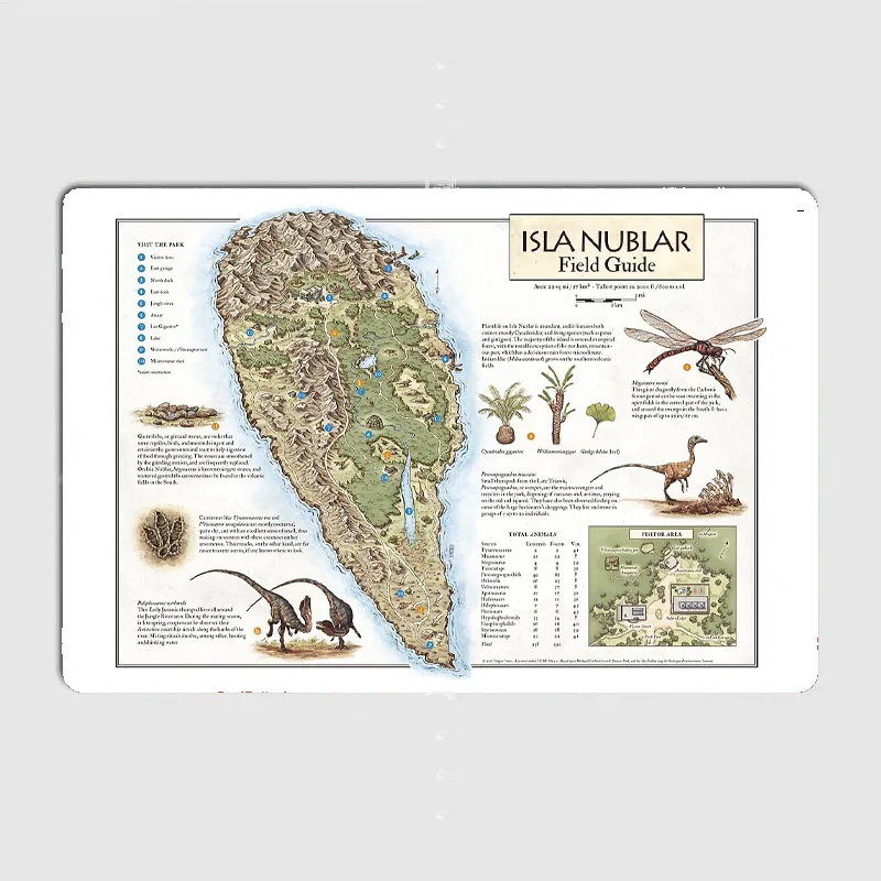 Guía de campo Isla Nublar-mapa - Home Cinema Guide reseña y precio