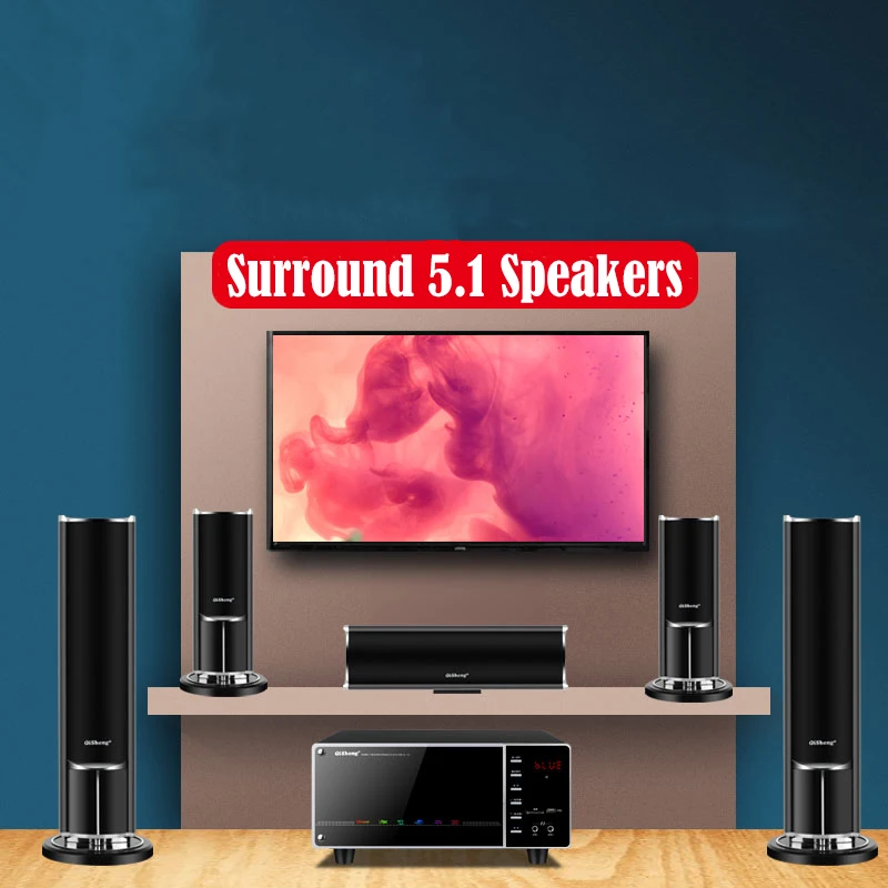 Caja de som bluetooth de alta  - Home Cinema Speaker System reseña y precio