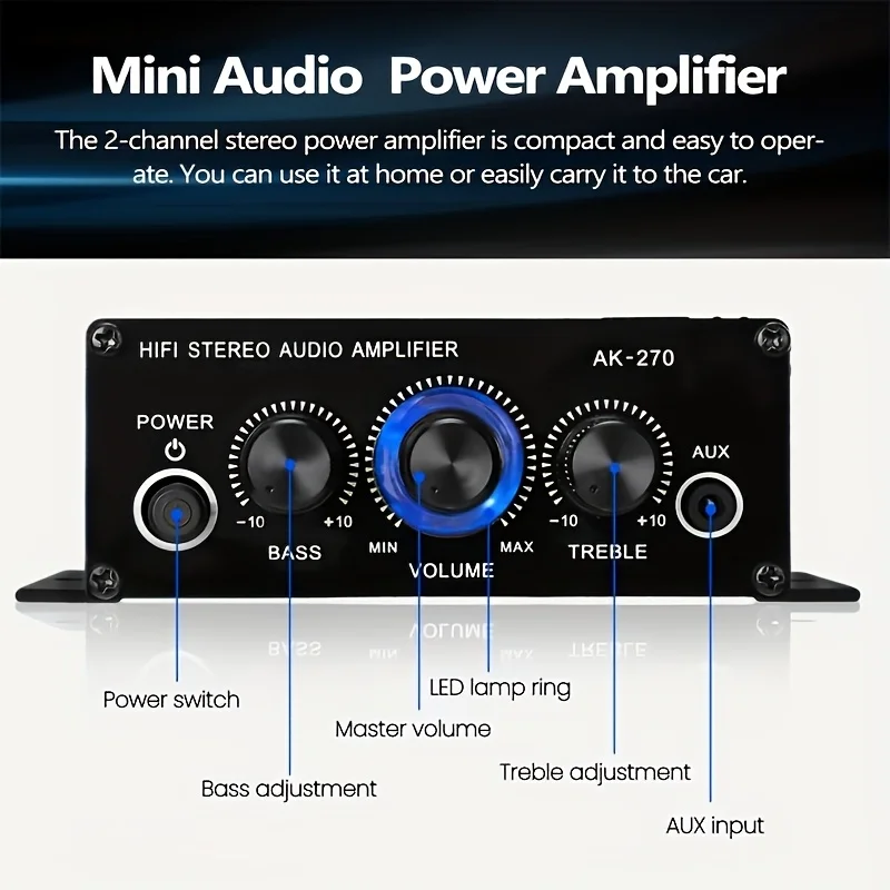 Mini Amplificador de Potencia  - Home Cinema Speaker System reseña y precio