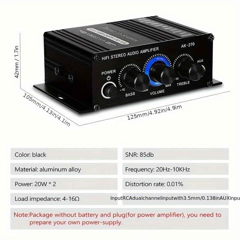 Mini Amplificador de Potencia  - Home Cinema Speaker System reseña y precio